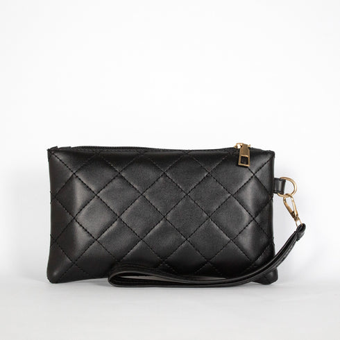 Rhombus Embroidery Accessories Pouch